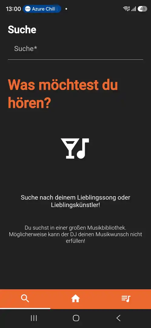 Suche nach Interpret oder Songtitel